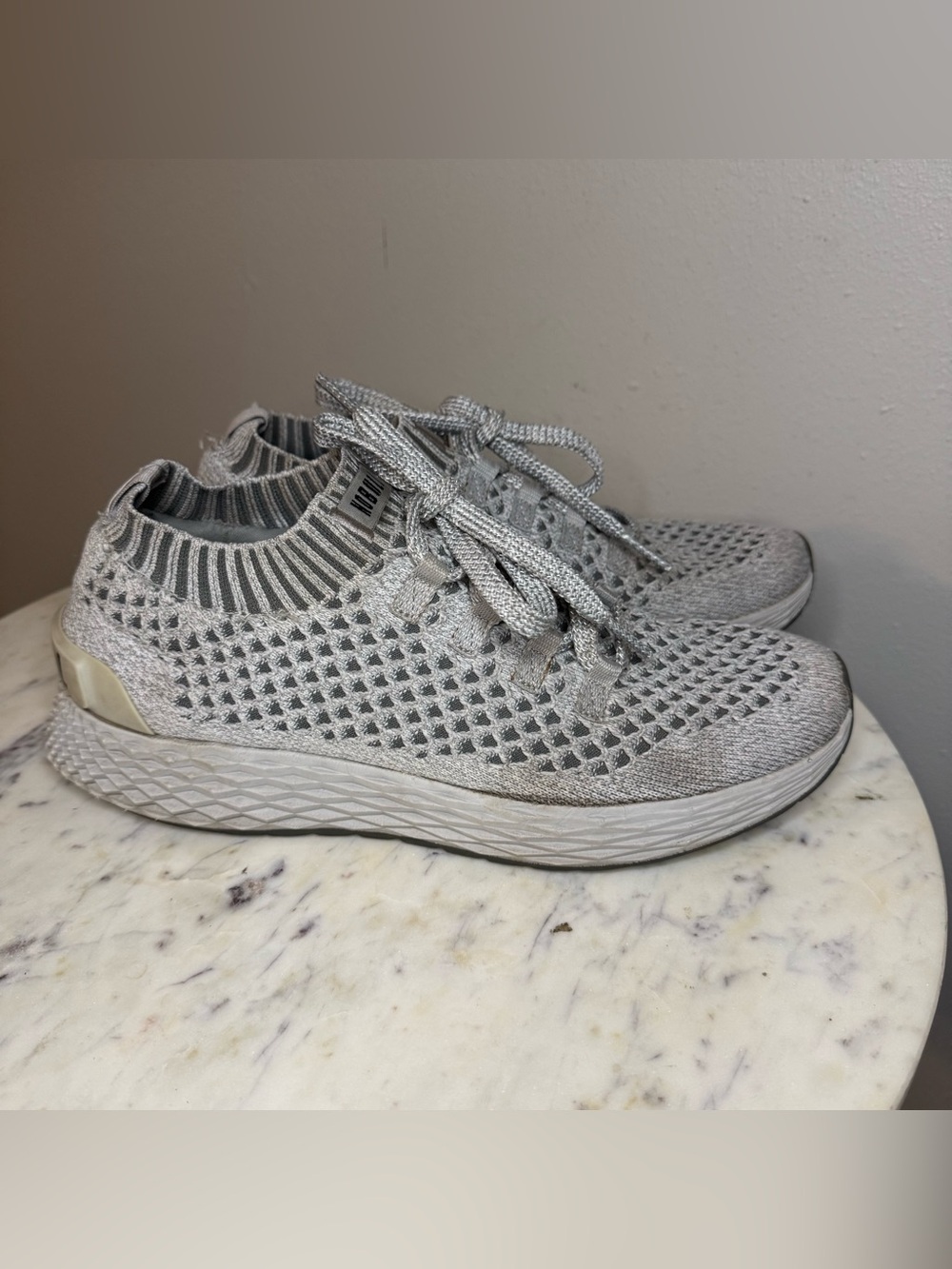 No Bull All Day Knit Shoes Men’s size 10 gray
One spot on shoes as shown
